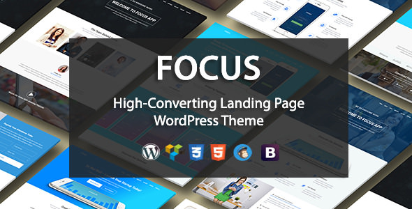 Focus High v1.0.1 - Converting Landing Page WordPress Theme