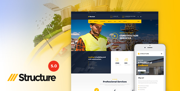 Structure v5.3 - Construction WordPress Theme