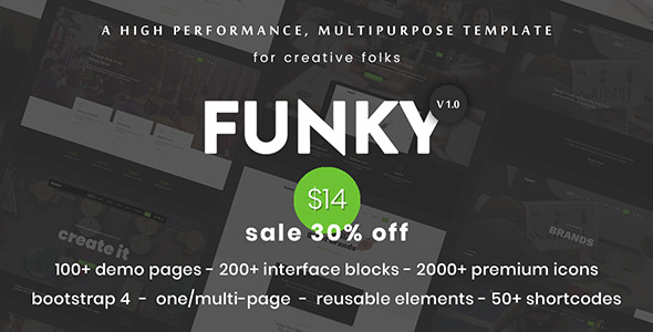 Funky - Professional Creative Multi-Purpose Template