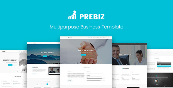 Prebiz - Multipurpose Corporate Business / Portfolio PSD Template