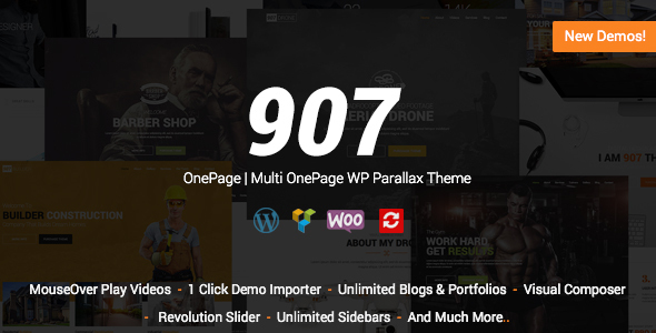 907 v4.0.31 - Responsive WP One Page