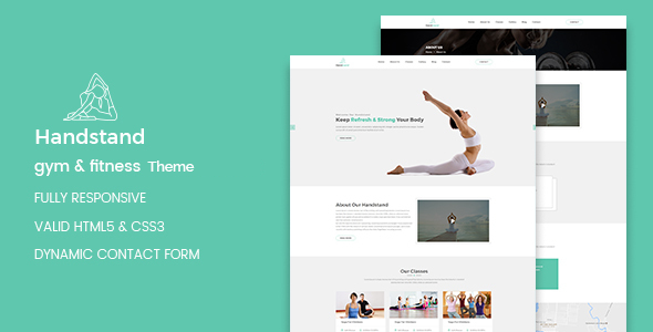 Handstand - Gym & Fitness WordPress Theme