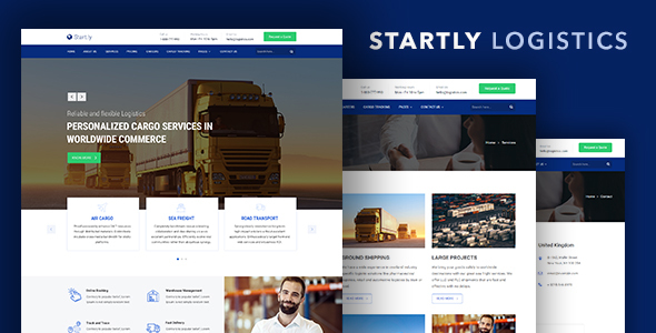 Start.ly - Logistics, Cargo & Transportation Website Template
