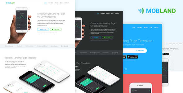 Mobland - Mobile App Landing Page Templates