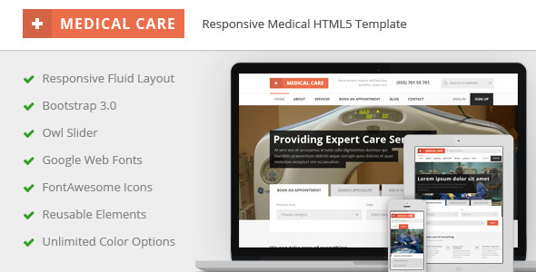 Medical Care v1.3 - Responsive Medical HTML5 Template