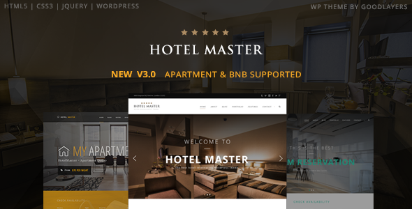 Hotel Master v3.11 - Hotel Booking WordPress Theme