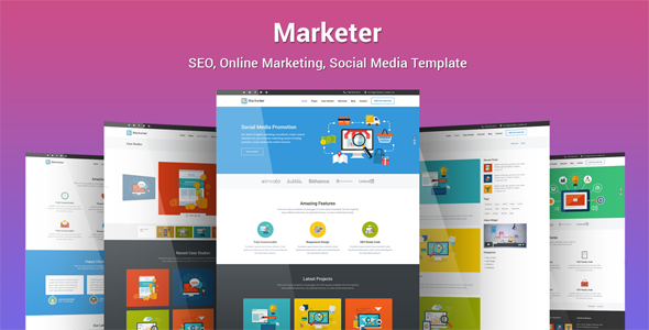 Marketer - SEO, Online Marketing, Social Media Template