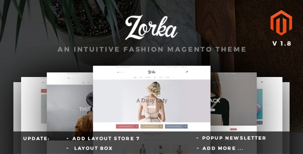 ZORKA v1.8 – Wonderful Fashion eCommerce Magento Themes
