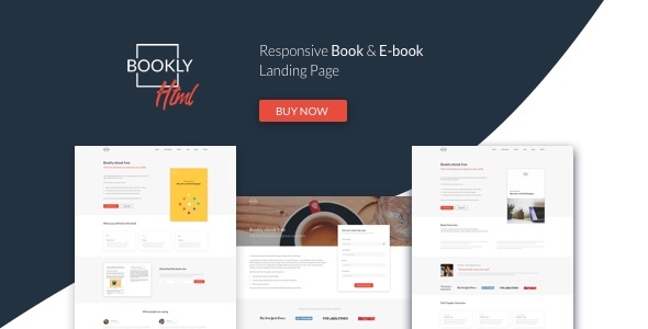 Bookly - The Perfect Landing Page, Book & Ebook