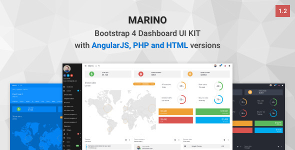 Marino - Bootstrap 4 Dashboard UI Kit