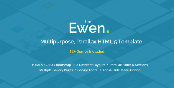 Ewen - Multipurpose HTML5 Parallax Template