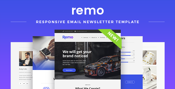 Remo - Responsive Email Newsletter Template
