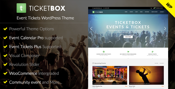 TicketBox v1.1.5 - Event Tickets WordPress Theme