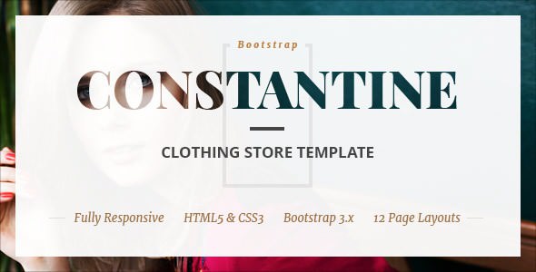 Constantine - Fashion Clothes Shop HTML Template