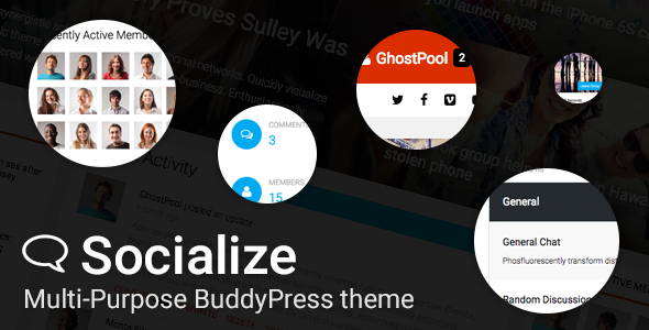 Socialize v2.19.1 - Multi-Purpose BuddyPress Theme