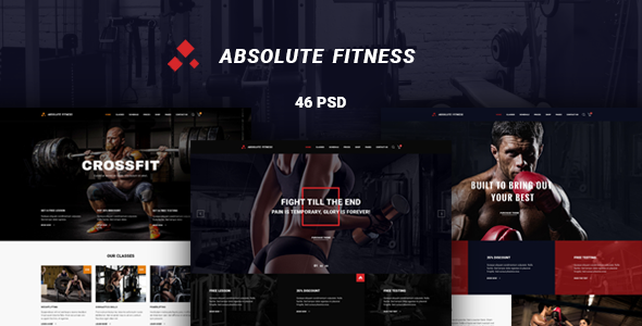 Absolute Fitness - PSD Template