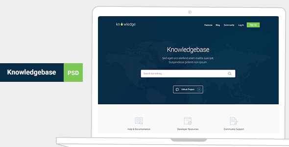 Knowledge - Knowledgebase & Documentation Template