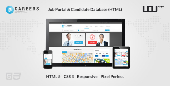 CAREERS - Job Portal & Candidate Database (HTML) - Updated