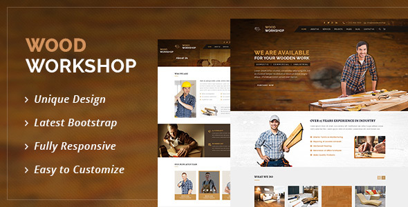 Wood Workshop - Carpenter and Craftman HTML Template