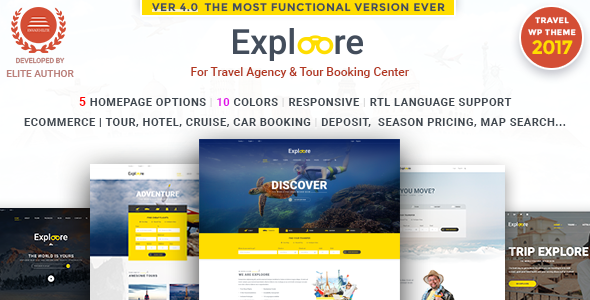 EXPLOORE v3.1.0 - Tour Booking Travel WordPress Theme