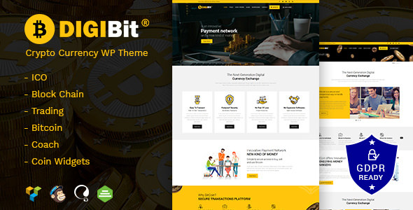 DigiBit v1.2 - Cryptocurrency Mining WordPress Theme