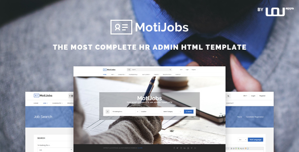 Motijobs v1.2 - Human Resources Admin Template