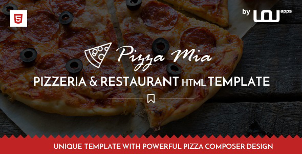Pizza Mia - Pizza Composer HTML5 Template