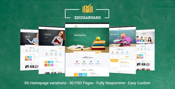 Eduharvard - Multi-Concept Education & Courses HTML Template