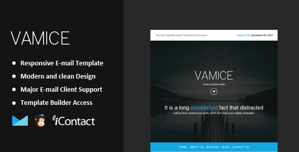 Vamice - Responsive Email + Themebuilder Access