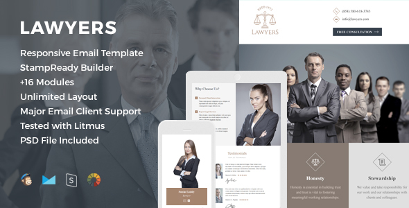 Lawyers Responsive Email Template
