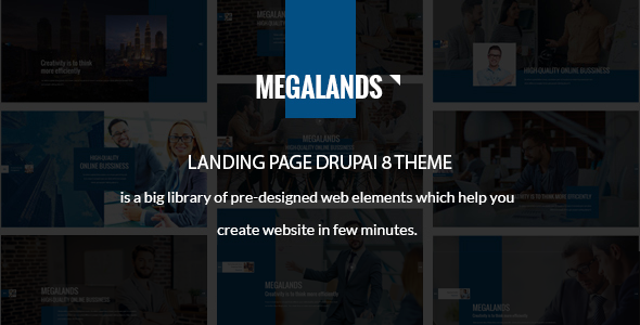 MegaLands - Multipurpose Landing Pages Drupal 8 Theme