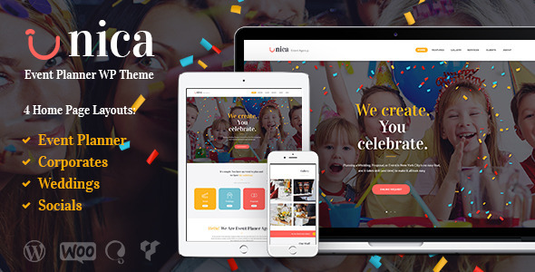 Unica v1.1 - Event Planning Agency Theme