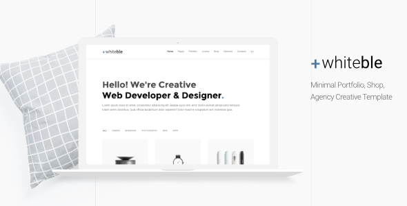 Whiteble - Minimal Portfolio, Agency, Shop, Creative HTML Template