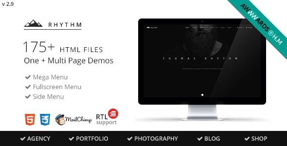 Rhythm v2.9.6 - Multipurpose One/Multi Page Template