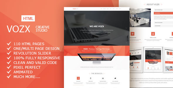 Vozx - Multipurpose Business HTML5 Template