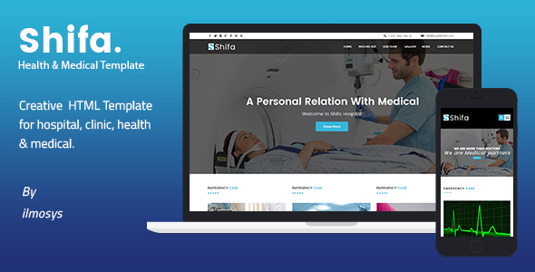 Shifa - Health & Medical HTML Template