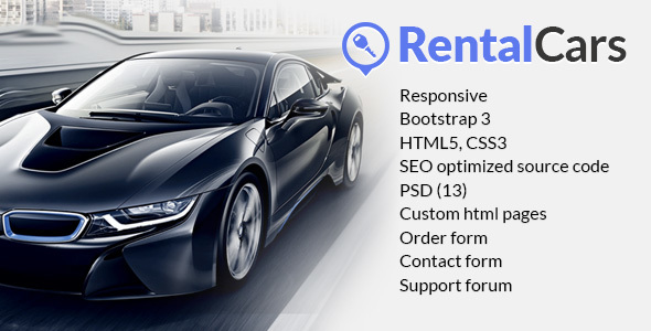 Rental Cars - Car Rental HTML Website Template