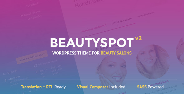 BeautySpot v2.3.6 - WordPress Theme for Beauty Salons