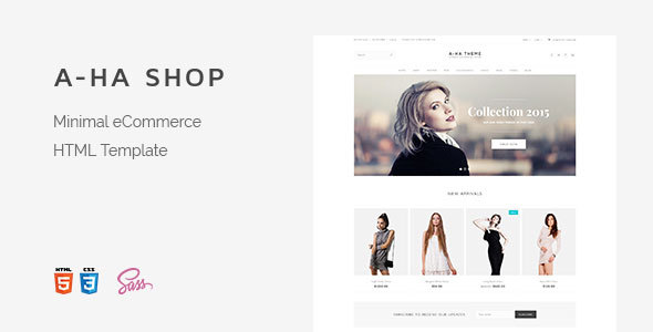 A-ha Shop - Minimal Elegant eCommerce HTML Template