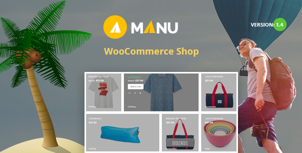 Manu v1.4 - Travel Store WooCommerce Theme