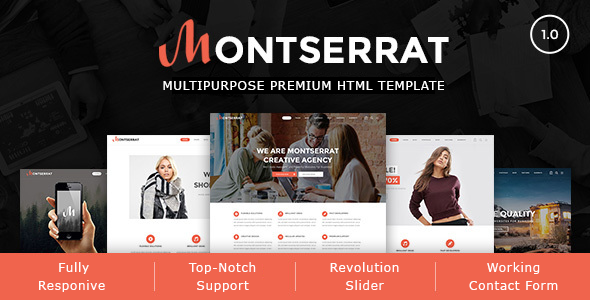 Montserrat - Multipurpose Modern HTML Template
