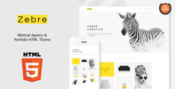 Zebre - Minimal, Agency & Porfolio HTML Theme