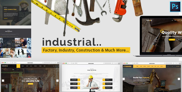 Industrial - Factory, Industry & Construction HTML Template