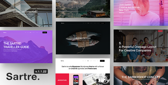 Sartre v1.1.22 - Responsive Multipurpose Theme for Creatives