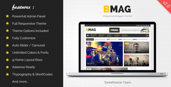 BMAG v2.1.1 - Magazine Responsive Blogger Template