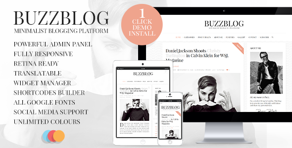 BuzzBlog v2.6 - Clean & Personal WordPress Blog Theme
