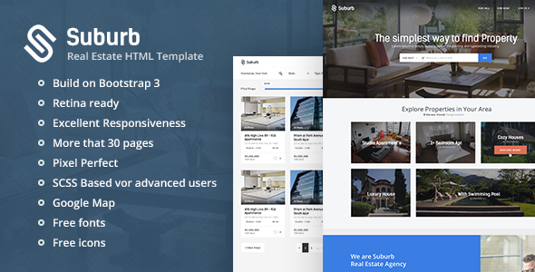 Suburb v1.3 - Real Estate HTML Template