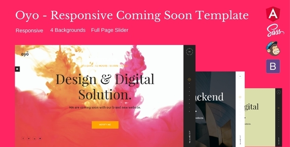 Oyo - Responsive HTML5 Coming Soon Template