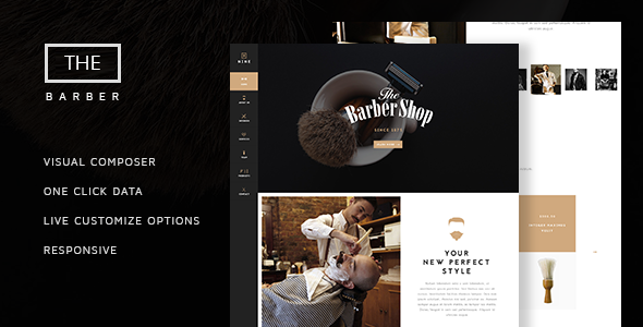 The Barber Shop v1.8 - One Page Theme For Hair Salon