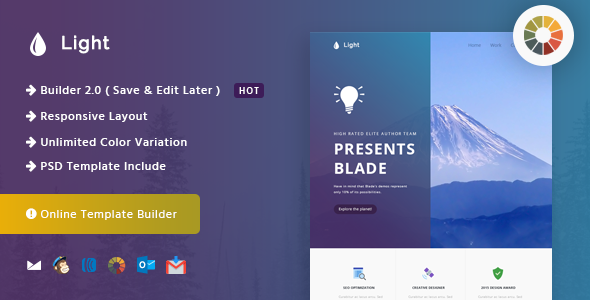 Light - Responsive Email and Newsletter Template